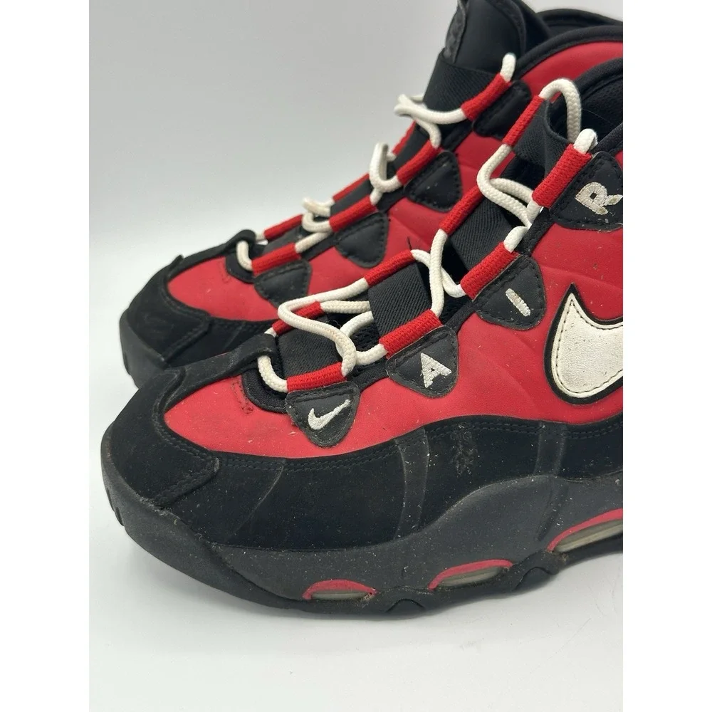 Nike Air Max Uptempo '95 Shoes University Red Black White Men's Size 8.5 Bulls